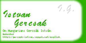 istvan gercsak business card