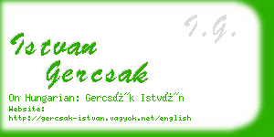 istvan gercsak business card